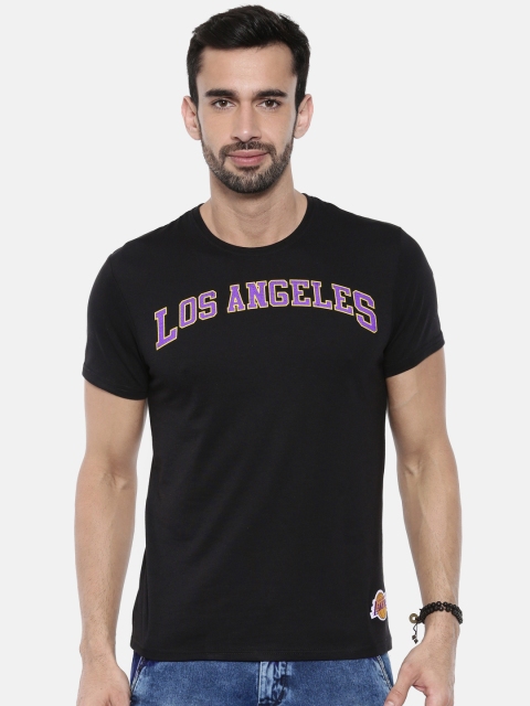

NBA Men Black Printed Round Neck T-shirt