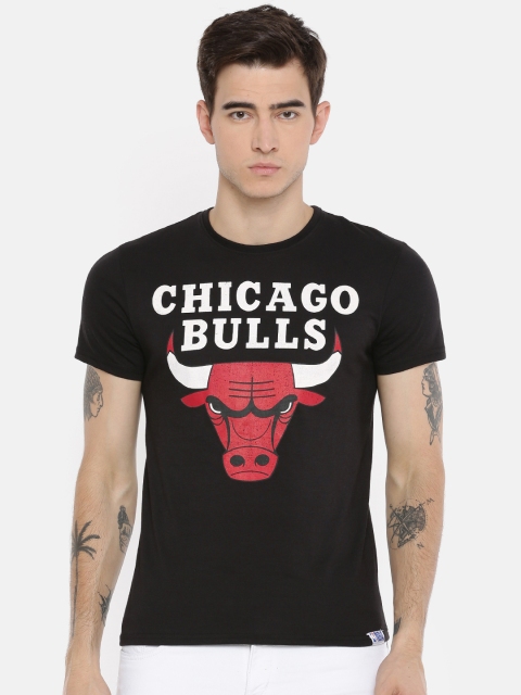 

NBA Men Black Printed Round Neck Chicago Bulls Chicago Bulls T-shirt