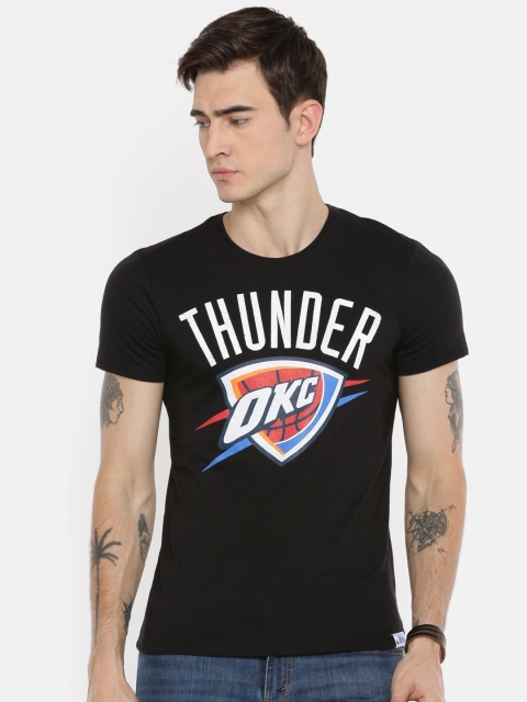 

NBA Men Black Printed Round Neck T-shirt