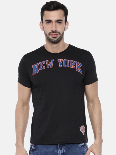 

NBA Men Black Printed Round Neck T-shirt