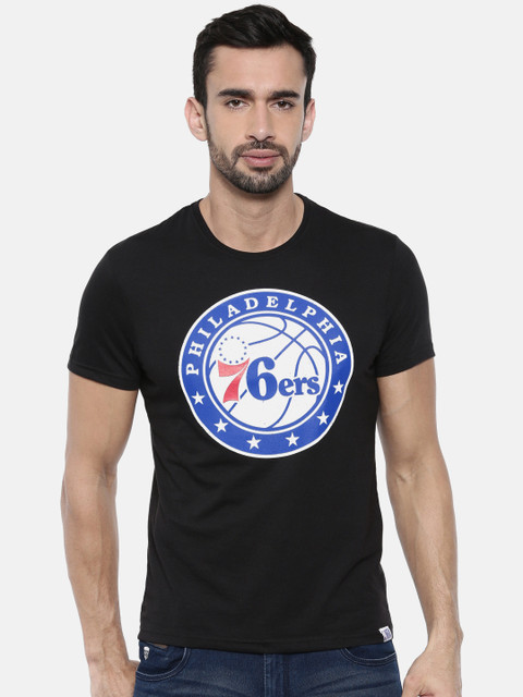 

NBA Men Black Printed Round Neck T-shirt