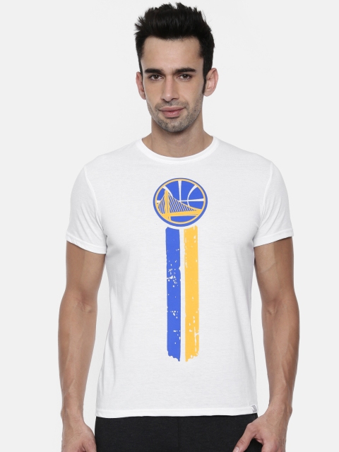 

NBA Men White Printed Round Neck T-shirt