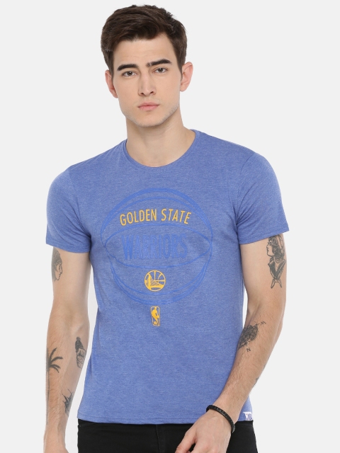

NBA Men Blue Printed Round Neck T-shirt