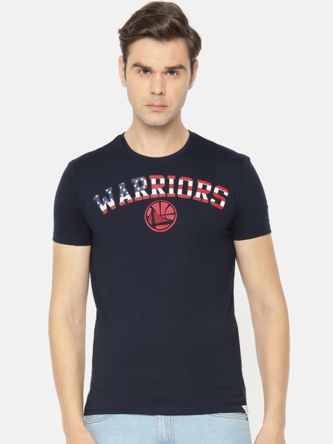 

NBA Men Navy Printed Round Neck T-shirt, Navy blue