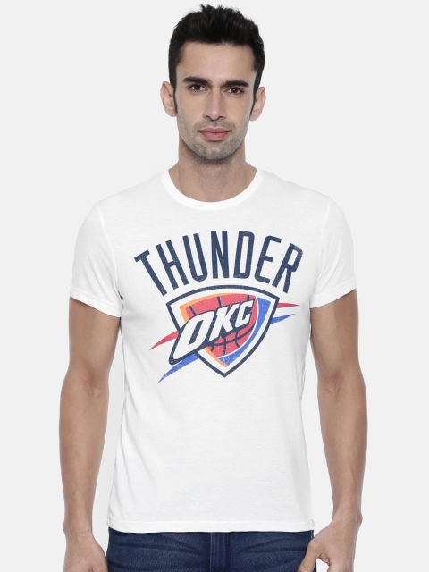 

NBA Men White Printed T-shirt