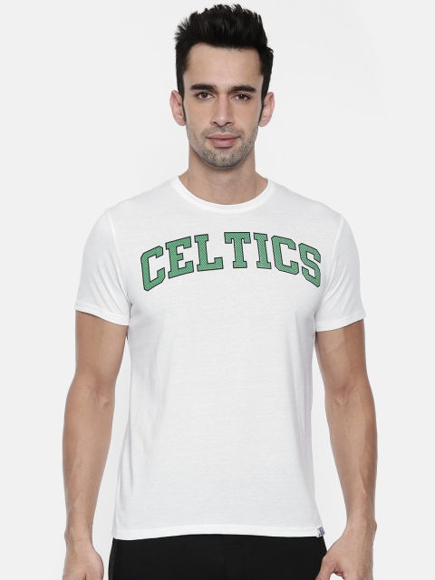 

NBA Men White Printed Round Neck T-shirt