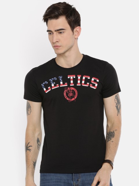 

NBA Men Black Printed Round Neck T-shirt