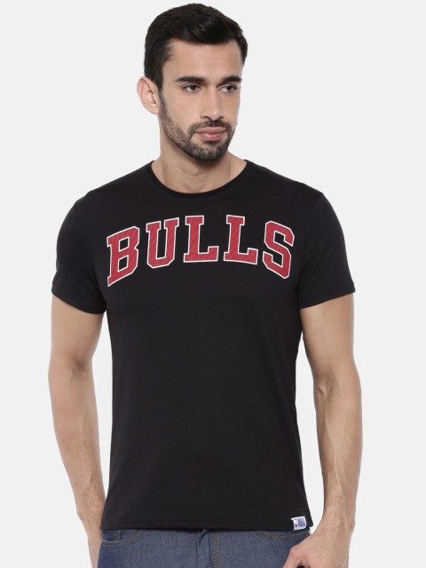 

NBA Men Black Printed Round Neck T-shirt