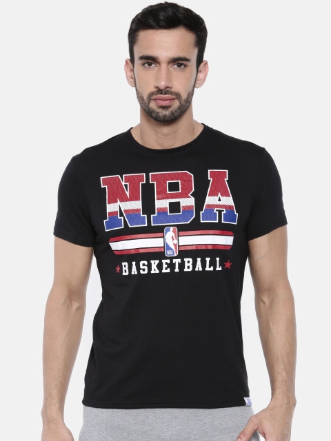 

NBA Men Black Printed Round Neck T-shirt