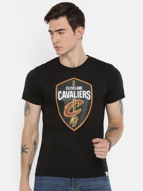 

NBA Men Black Printed Round Neck Cleveland Cavaliers T-shirt