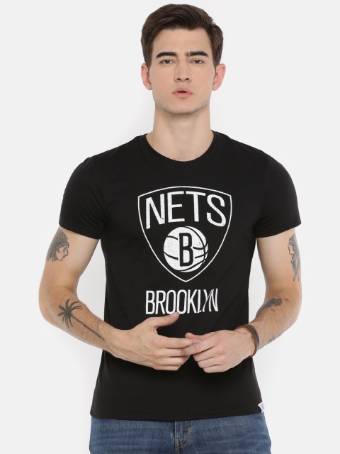 

NBA Men Black Printed Round Neck T-shirt