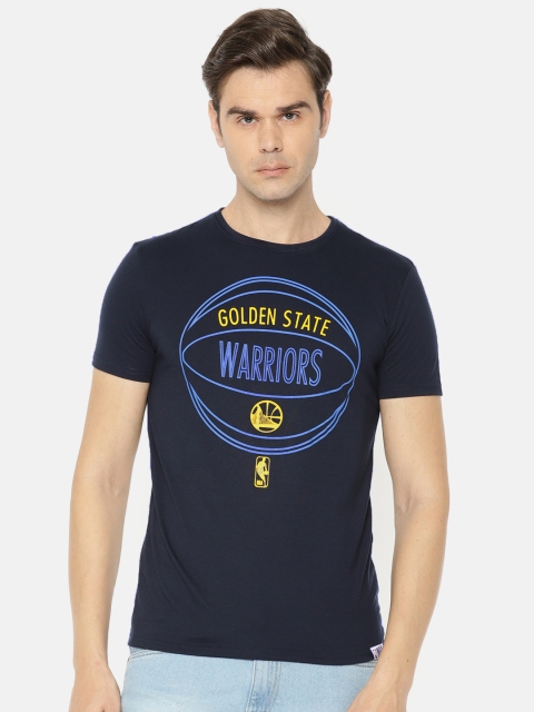 

NBA Men Navy Printed Round Neck T-shirt, Navy blue