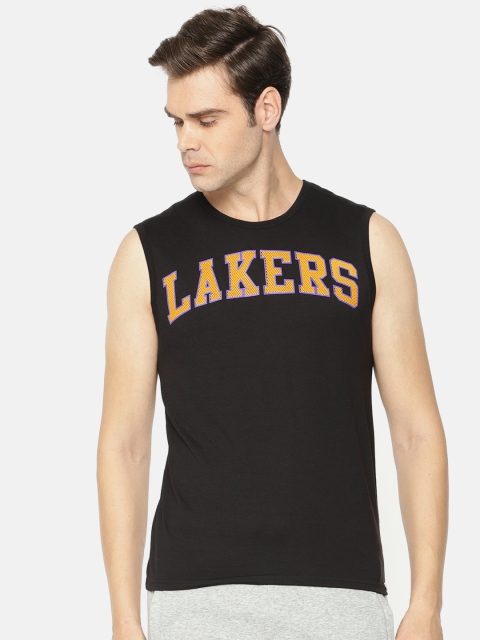 

NBA Men Black Printed Round Neck T-shirt