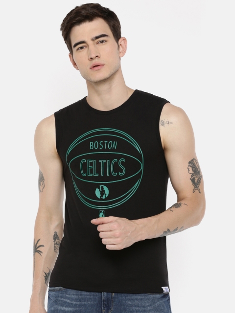 

NBA Men Black Printed Round Neck T-shirt