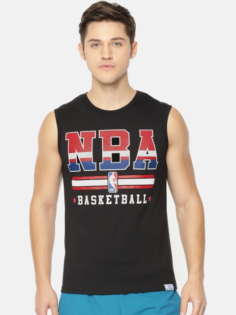 

NBA Men Black Printed Round Neck T-shirt