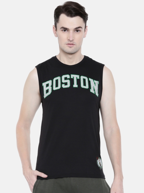 

NBA Men Black Printed Round Neck T-shirt