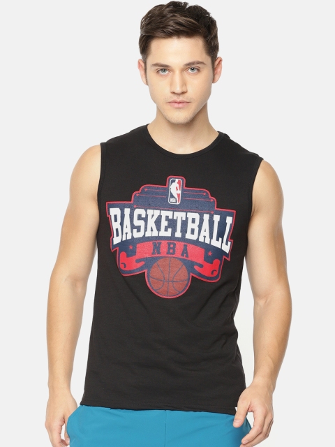 

NBA Men Black Printed T-shirt