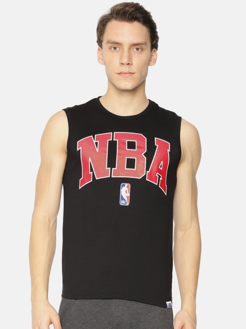 

NBA Men Black Printed Round Neck T-shirt