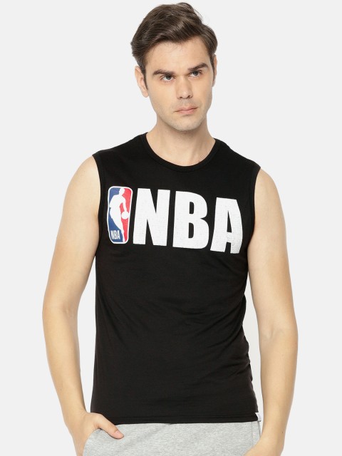 

NBA Men Black Printed Round Neck T-shirt