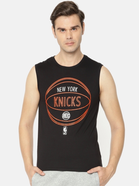 

NBA Men Black Printed Round Neck T-shirt