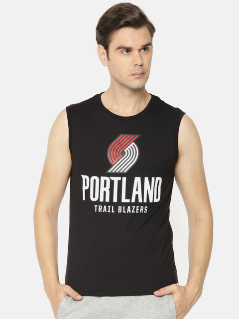 

NBA Men Black Printed Round Neck T-shirt