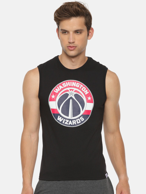 

NBA Men Black Printed Round Neck T-shirt