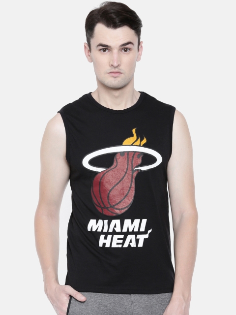 

NBA Men Black Printed Round Neck T-shirt