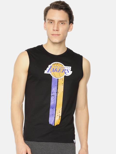 

NBA Men Black Printed Round Neck T-shirt