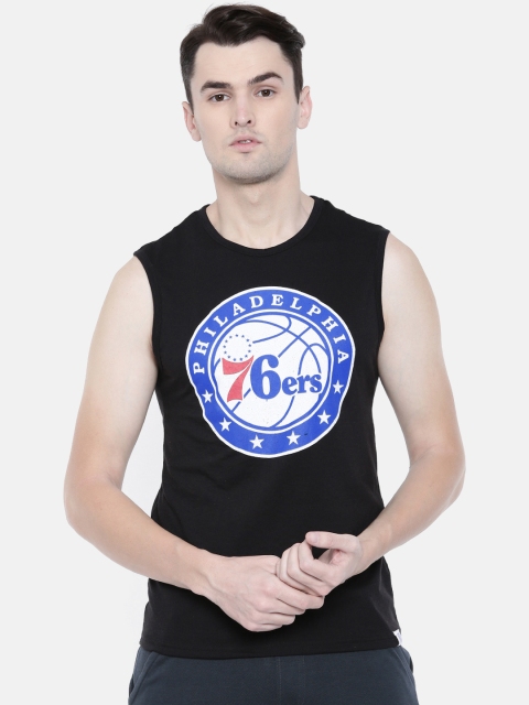 

NBA Men Black Printed Round Neck T-shirt