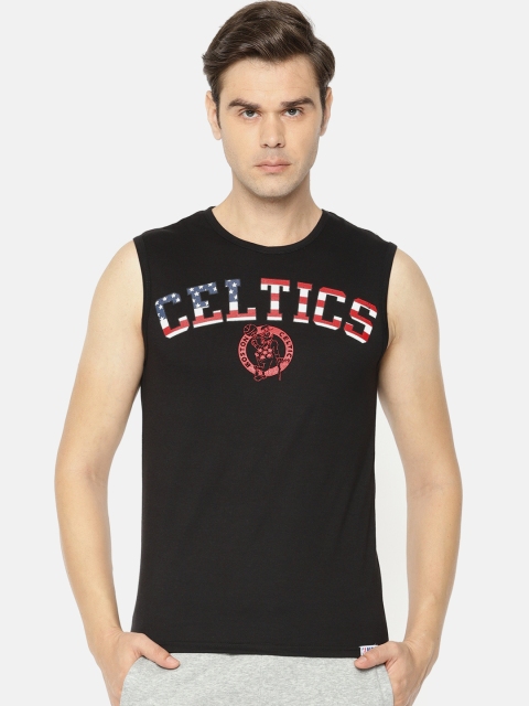 

NBA Men Black Printed Round Neck T-shirt