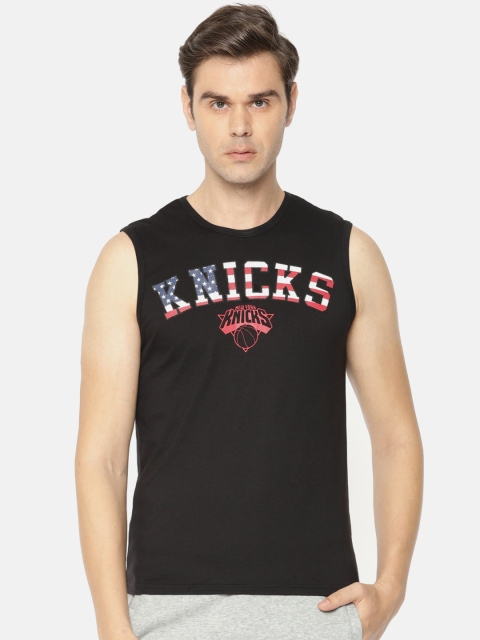 

NBA Men Black Printed Round Neck T-shirt