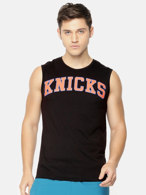 

NBA Men Black Printed Round Neck Basketball T-shirt