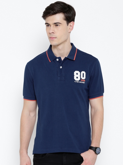 

Flying Machine Blue Polo T-shirt