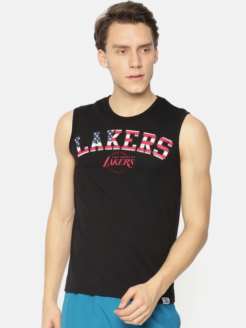 

NBA Men Black Printed Round Neck T-shirt