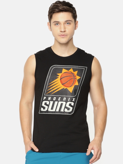 

NBA Men Black Printed Phoenix Suns T-shirt