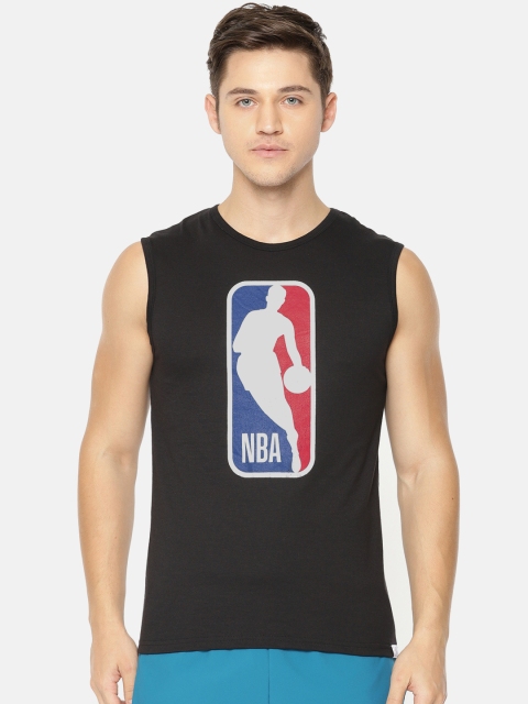 

NBA Men Black Printed Round Neck T-shirt