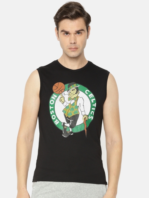 

NBA Men Black Printed Round Neck T-shirt