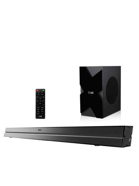 

boAt Black AAVANTE Bar 2000 Soundbar Speaker with Wireless Subwoofer
