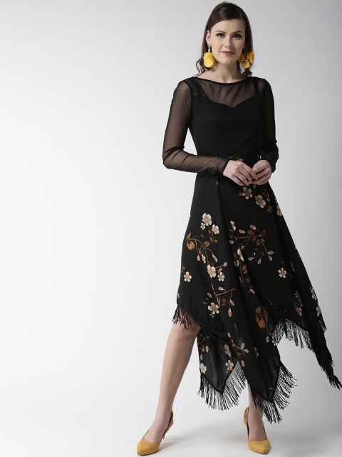 

WoowZerz Women Black Printed Maxi Dress