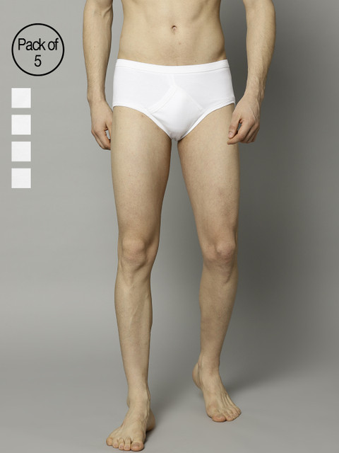 

Marks & Spencer Men Pack of 5 Solid Briefs T146962, White
