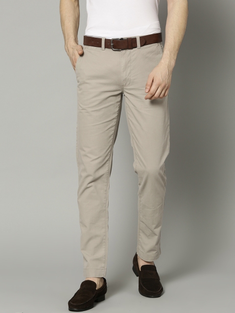 

Marks & Spencer Men Grey Slim Fit Solid Chinos