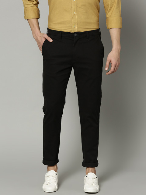 

Marks & Spencer Men Black Skinny Fit Solid Chinos
