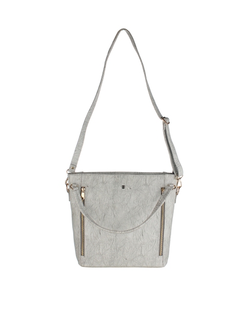 

HORRA Women Grey Solid Handheld Bag