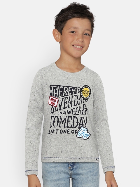 

Lee Cooper Boys Grey Printed Round Neck T-shirt