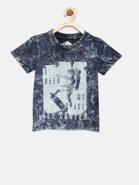 

Lee Cooper Boys Navy Blue Printed Round Neck T-shirt