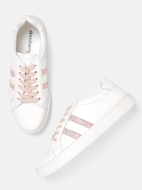 

DressBerry Women White Sneakers