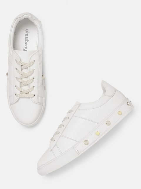 

DressBerry Women White Sneakers