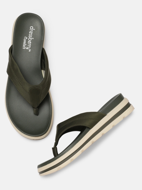 

DressBerry Women Green Solid Sandals