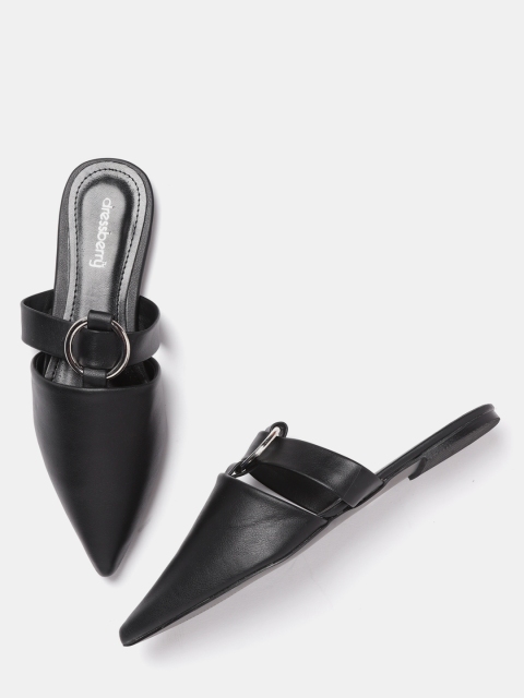 

DressBerry Women Black Solid Mules