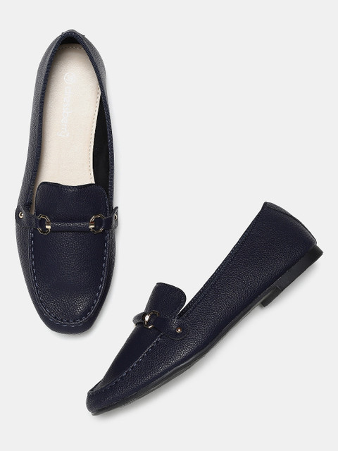 

DressBerry Women Navy Blue Loafers